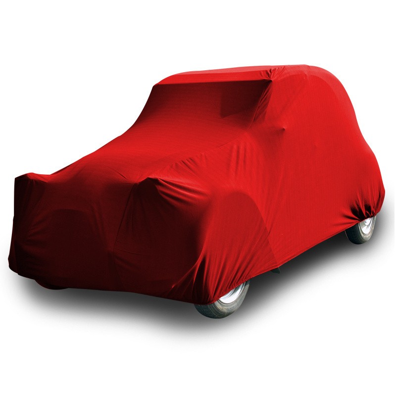Housse de protection Coverlux+ en tissu premium rouge pour Citroen 2CV