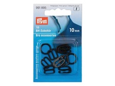 Prym 991895 BH-Zubeh&ouml;r schwarz - 10mm - 10-teilig