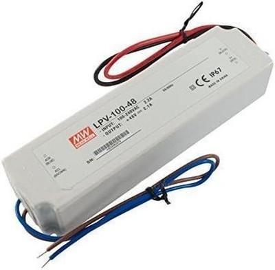 Mean Well LED Power Supply LPV-100-48 driver transformer 100W 48V 2.1A IP67