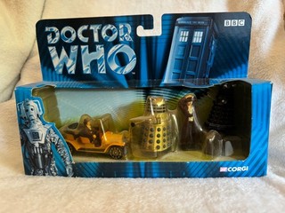 Corgi Doctor Who 40th Anniversary Set TY96201 Bessie Doctor Dalek & K9 Mint