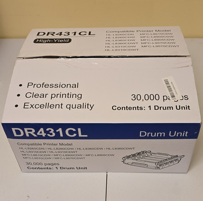 TOPXLKCMY DR431CL High-Yield Drum Unit 30,000 Pages for Brother HL MFC