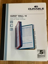 Durable Sichttafelsystem (Vario Wall 10, mit 10 Sichttafeln A4) mehrfarbig *NEU*