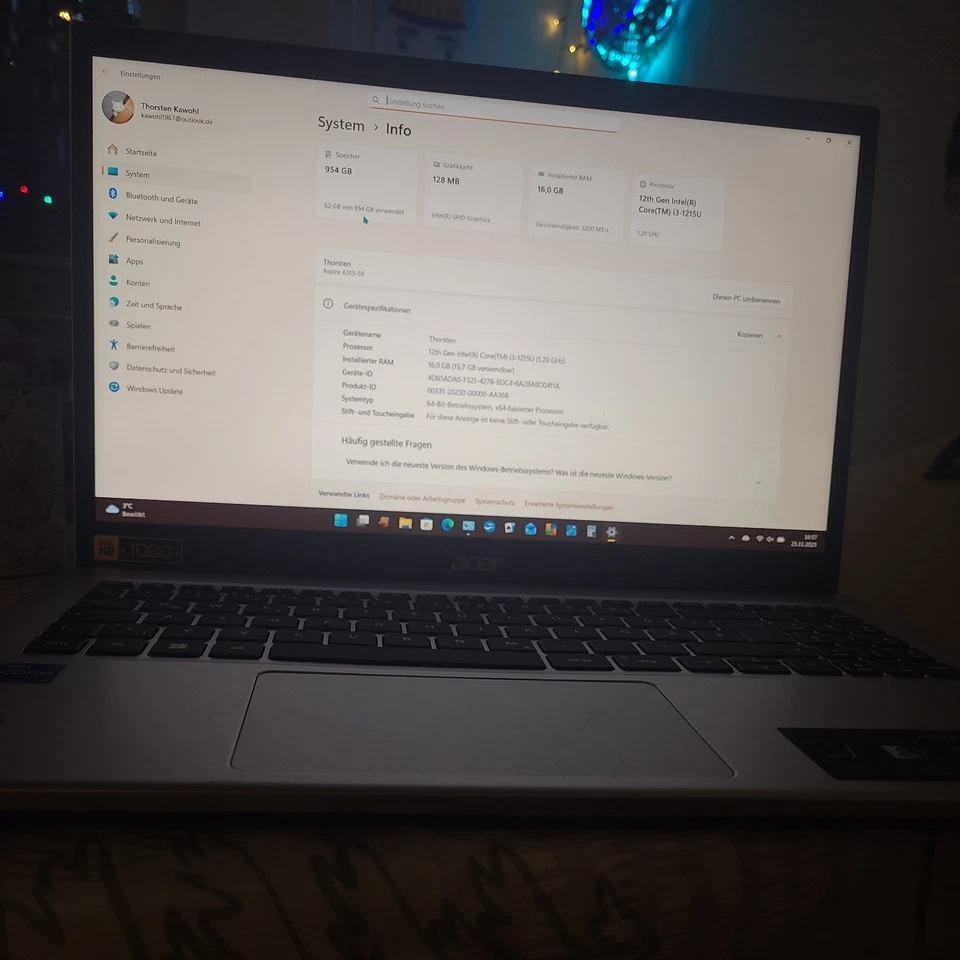 Notebook 15,7 zoll - Bild 4 von 4