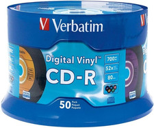 CD-R Blank Discs 700MB 80Min 52X Recordable Disc for Data and Music with Digital