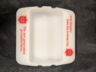 Vintage Lone Star Beer White Milk Glass Ashtray You Deserve The Best Texas MCM — photo 3