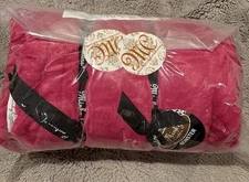 Minky Couture Hugs super soft Hot Pink Monster Blanket 60x72 inches