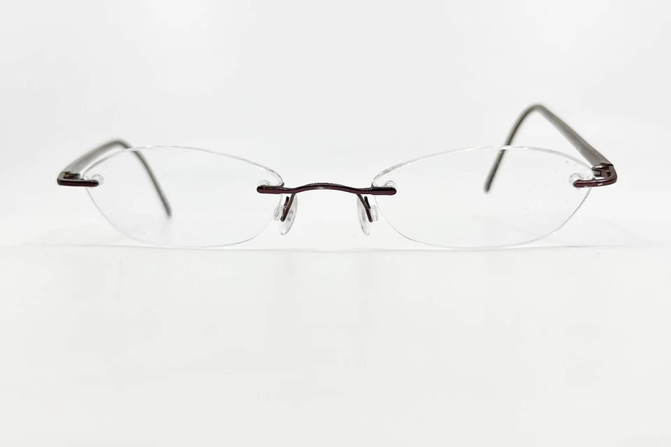 Marcos de gafas Marchon Airlock solo 770/33 040 50-21-140 rojo marrón titanio Foto 2 de 4