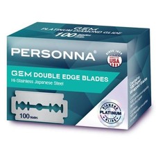 Personna Platinum GEM Double Edge Blade. Surgical Japanese Stainless Steel wi...