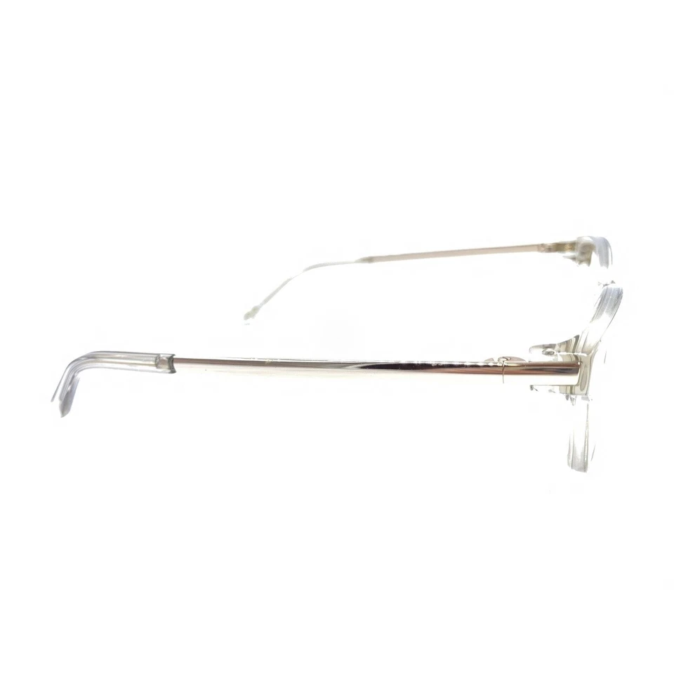 Maui Jim Clear Crystal Gold Oval Cat Eye Eyeglasses Frames 140 Designer Women - Image 4 of 4