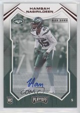 2021 Panini Playoff Rookies Red Zone Auto Hamsah Nasirildeen #290 Auto 0w5y