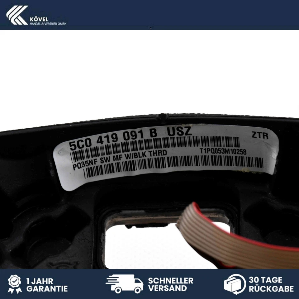 Original Lenkrad VW Jetta 3 1K2 Leder Multifunktion 5C0419091B - Bild 4 von 4