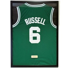 Boston Celtics Bill Russell Jersey Framed, Bill Russell Shirt Framed
