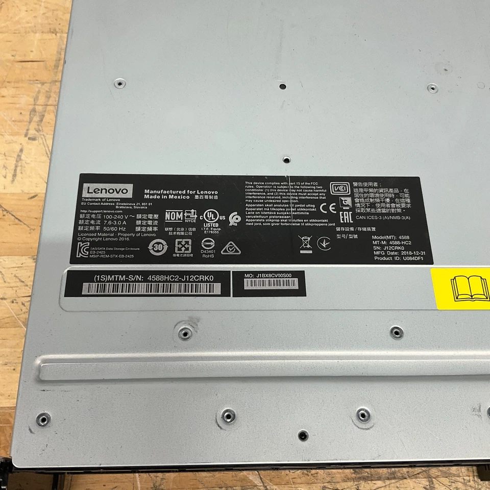 Lenovo ThinkSystem DS Series Storage Array 24x SFF 2x 12Gb/s JOBD SAS 2x PSU - Image 4 of 4