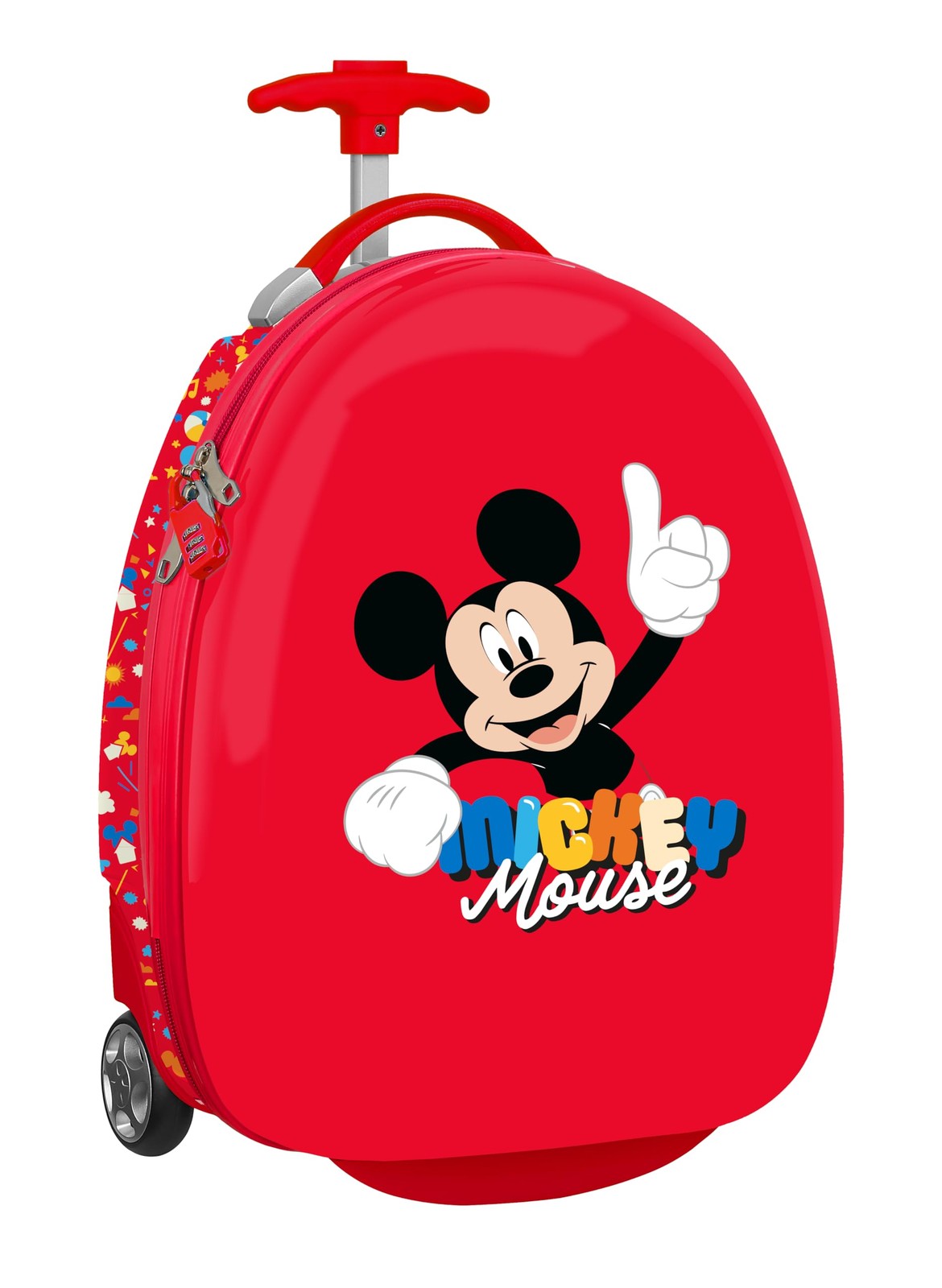 MICKEY MOUSE GOOD DAY – Cabin Trolley 16 Inches, Suitcase with Wheels, Security