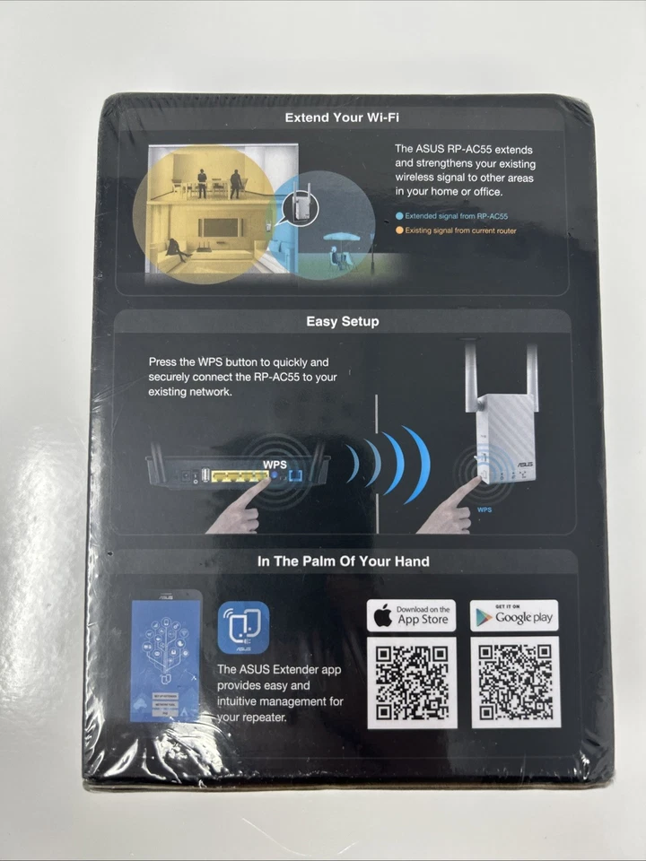 ASUS AC1200 Wi-Fi Repeater / Range Extender - RP-AC55 - New Sealed - Image 2 of 4