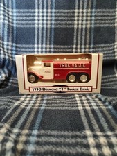 1992 Ertl 1930 True Value Hardware Ford Diamond T Tanker Truck Bank 1/34 Scale