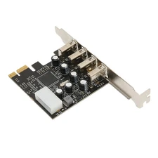 4 X USB2.0 PCI E to USB Expansion Card Hub Adapter, High Performance OHCI Pro...