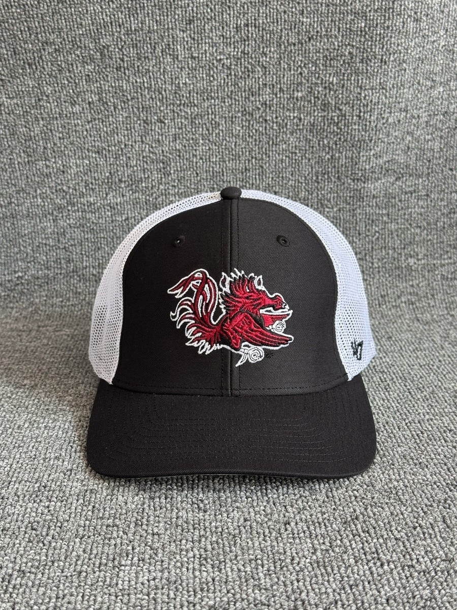 '47 Brand South Carolina Gamecocks Trucker Snapback Black White One Size Hat