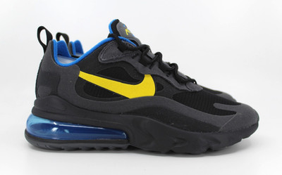 Nike Air Max 270 React Sneaker UK 6 Schwarz Tour Gelb Dunkelgrau DA1511-001