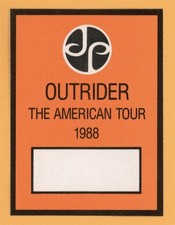 Jimmy Page 1988 Outrider Concert Tour Backstage Pass - Led Zeppelin