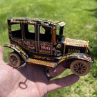 Marx OLD JALOPY TIN TOY CAR MECHANICAL WINDUP W/DRIVER VINTAGE 1950'S