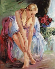 Igor Semeko- Original Giclee on Canvas "Bella"