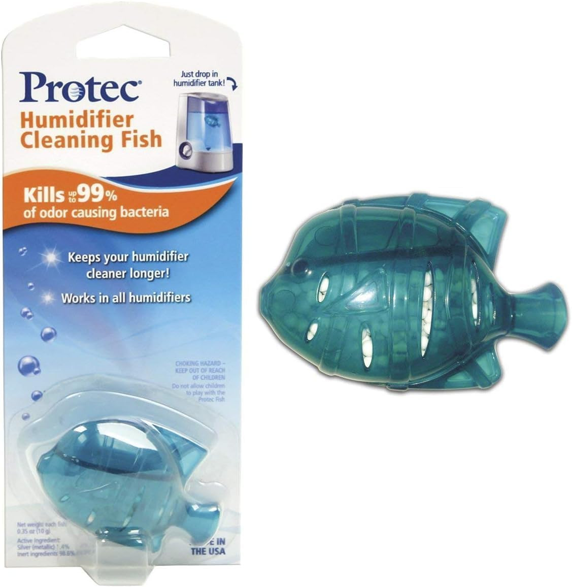 Cleaning Fish, Tank Cleaner, Fights Slime & Odor, Lasts 30 D