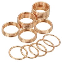 20 StüCk Metall-O-Ringe, 25 Mm / 1 Zoll O-Ring-Schnalle Aus Zinklegierung, Gold