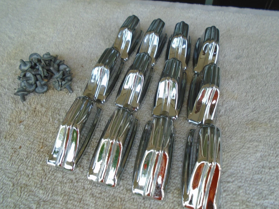 (12) VINTAGE 1972 ROGERS FULLERTON SMALL TOM DRUM LUGS BEAVERTAIL-COMPLETE-VG! - Image 2 of 4