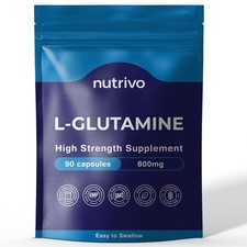 L-Glutamin 800mg Kapseln | 90 pro Beutel | 90 Stück (1er Pack) 