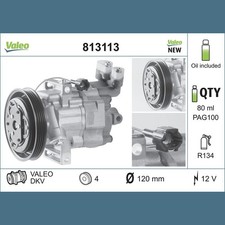 Klimakompressor VALEO 813113 Keilrippenriemen 120mm - 1 Stück