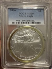 2006 Silver American Eagle MS-70 PCGS - SKU  #M06