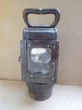 Karbidlampe " Einheitslaterne Wehrmacht " Bakelit & Messing ( 2. WK )