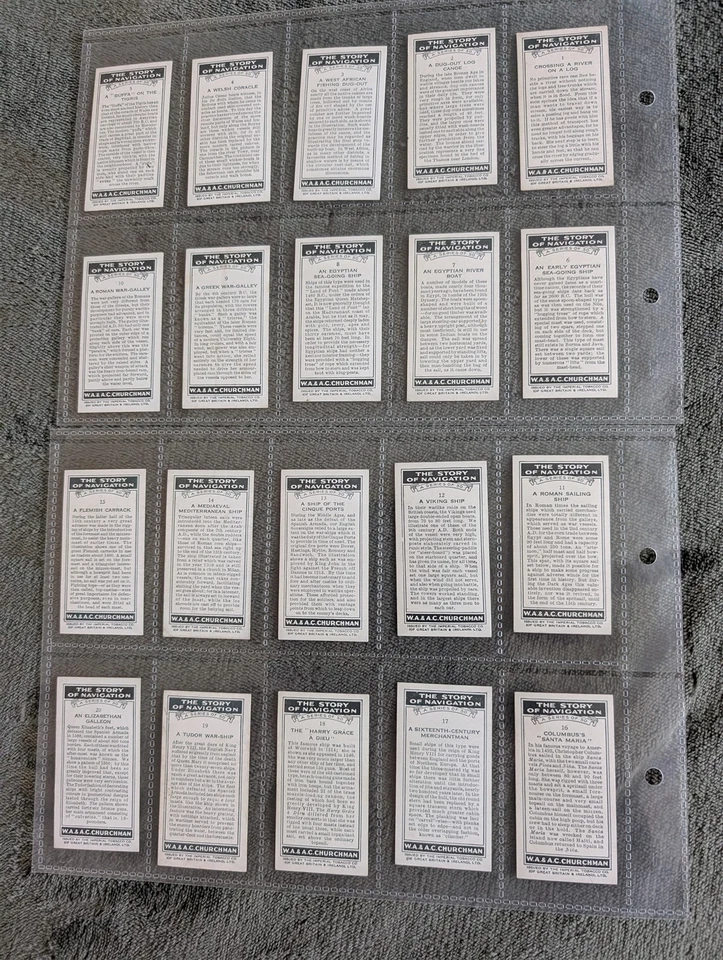 cig009 - Churchman Cigarettes 1937 - The Story of Navigation - Full Set of 48 - Image 4 of 4