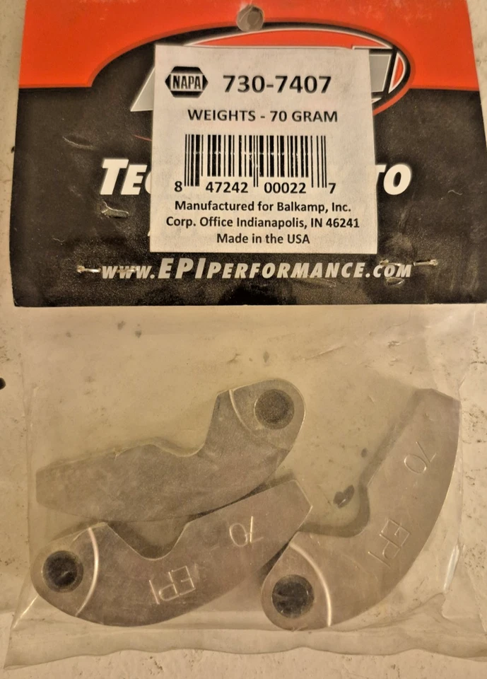 EPI Belly Buster Weights - 70 Grams - 70070S Arctic Cat 2004-15 w/Set Pin Clutch - Image 2 of 4