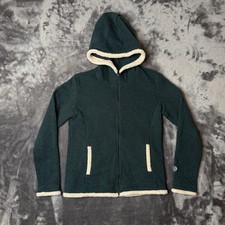 Kuhl Girls Green Alfpaca Fleece Full Zip Jacket Sherpa Trim Size Large 12