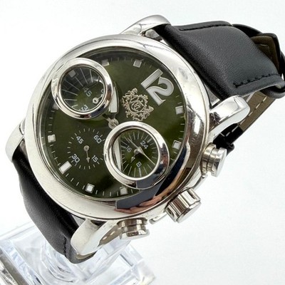 Orient Express Mens Watch Black Leather Strap Timepiece Genuine Vintage