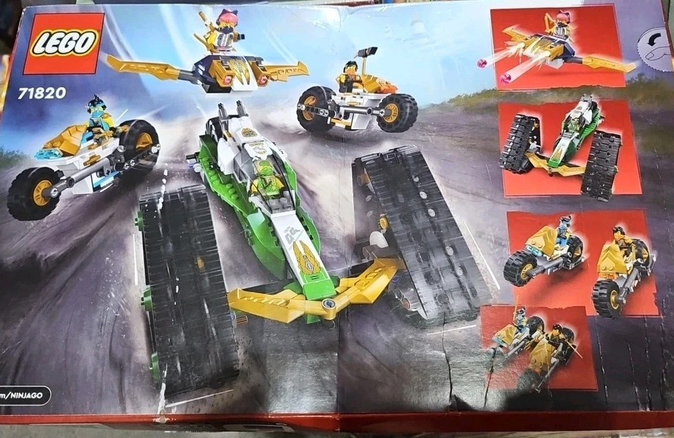 LEGO NINJAGO 71820 Ninja Team Combo Vehículo 4 en 1 Set de Construcción - 576 piezas - NUEVO Foto 3 de 3