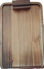 Smart Design Acacia Wood Armrest Tray 