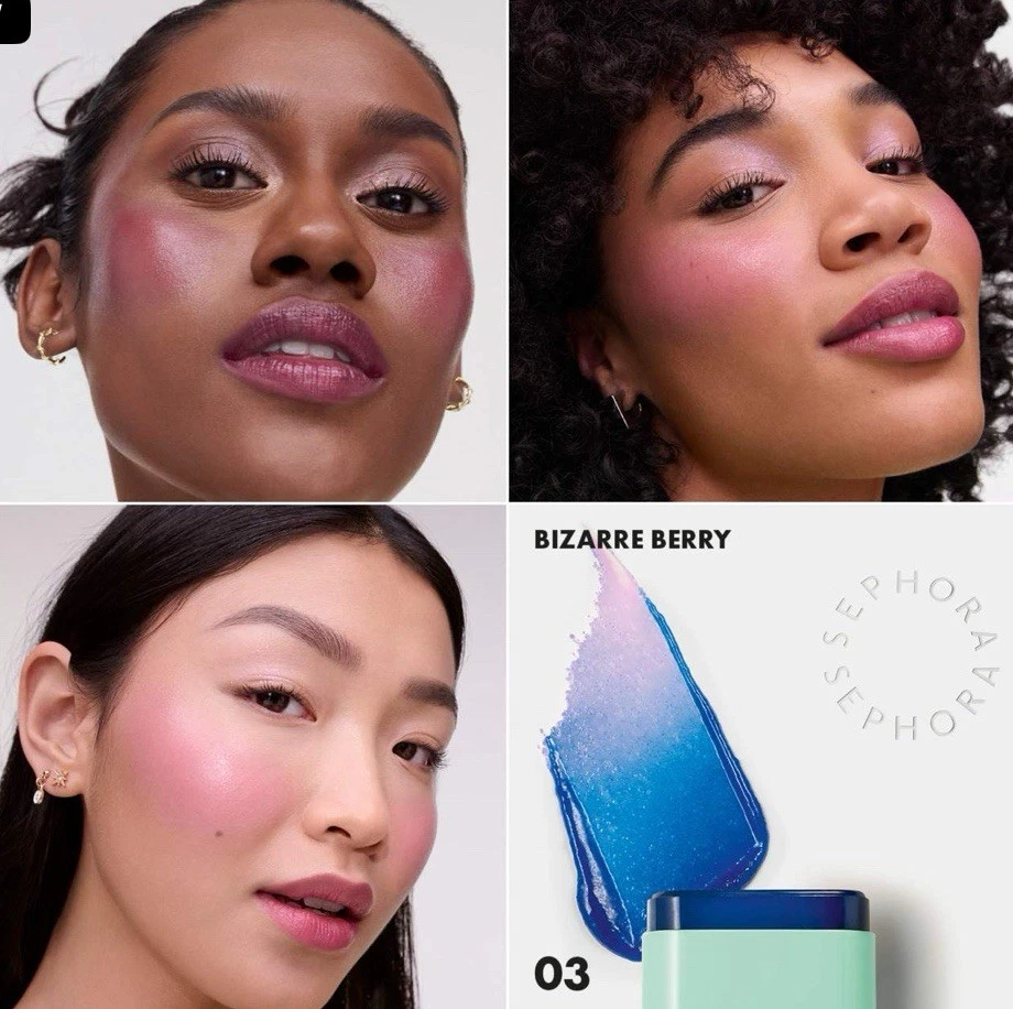 Aceite en barra Sephora Color Twister que cambia de color para labios y mejillas *Baya extraña Foto 3 de 4