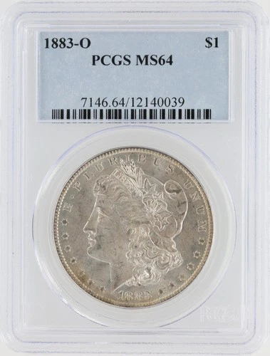 1883-O Morgan Silver Dollar PCGS MS64 S$1 New Orleans Minted No Reserve