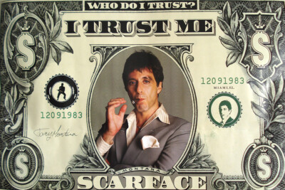 King Edition I Trust Me Mafia Al Pacino Scarface Art Wall - POSTER 20x30