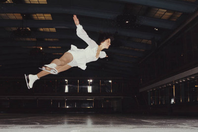 Portrait der olympischen Eiskunstläuferin Dorothy Hamill aus den USA 4x6 Foto