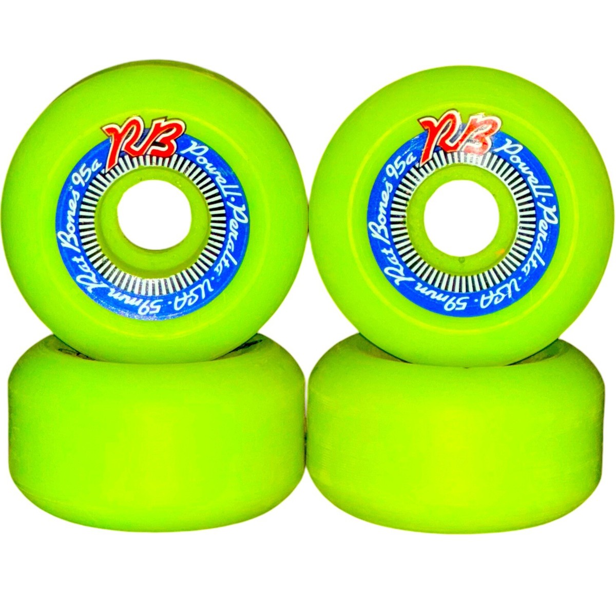 Vintage 1980's NOS Powell Peralta U.S.A. 59mm Rat Bones 95a