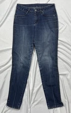 JAG Jeans Women's Sz. 6 Legging Faux Pockets Cotton Blend 8.5" Rise Blue Denim