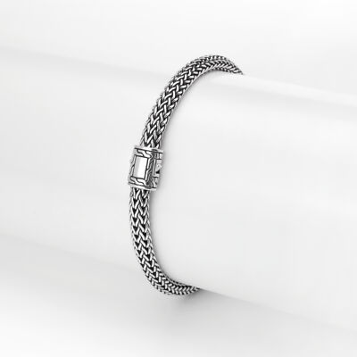 New John Hardy 5mm Sterling SIlver 925 Women's Woven