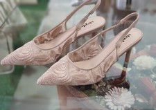 DECOLLETE KHAKI SCARPE DA DONNA  SANDALI CON TACCO  LN67 DèCOLLETé DA CERIMONIA