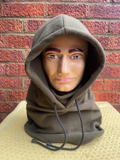 New Olive Green Fleece Cold Weather Balaclava Head Over Neck Snug, Fishing