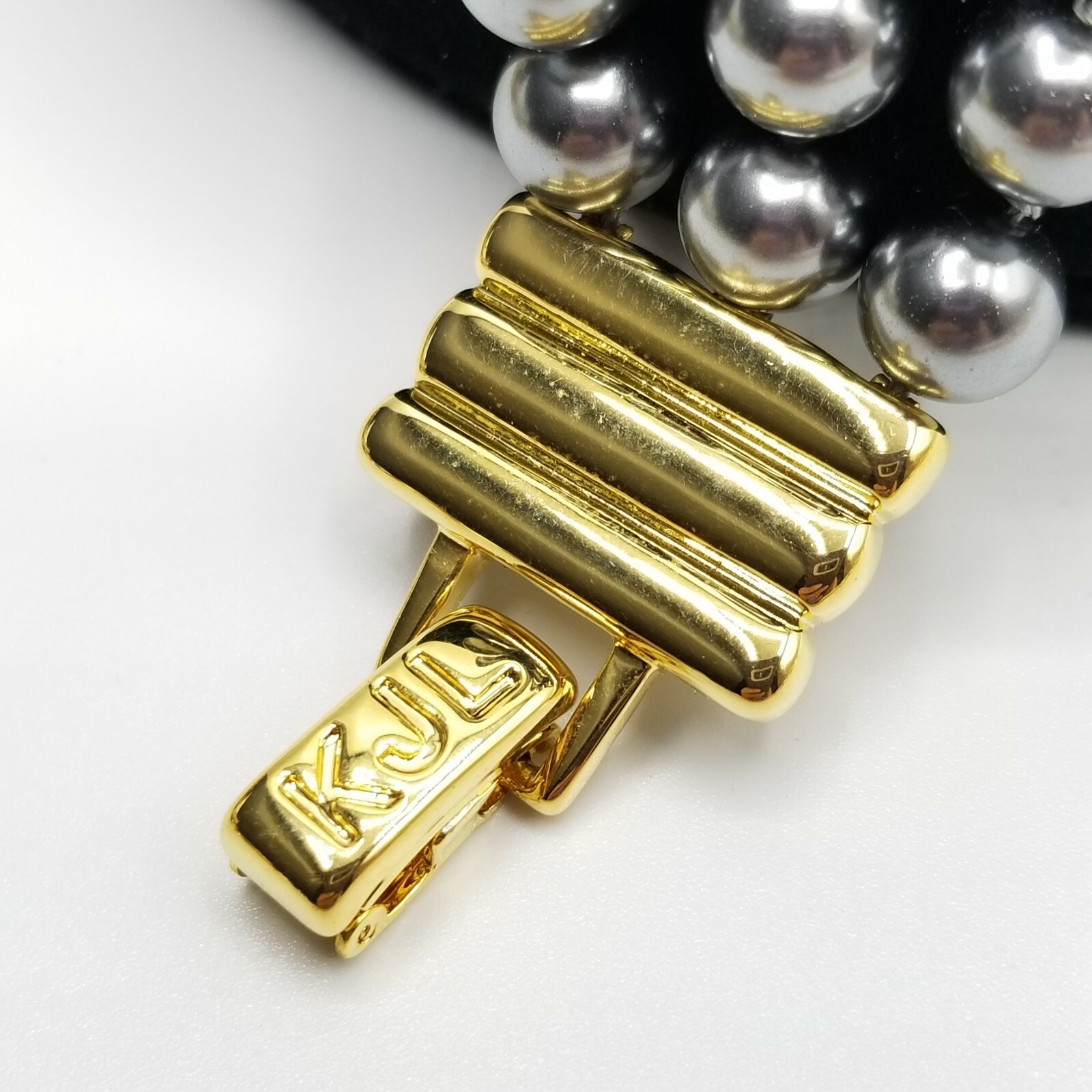 Vtg KJL Bracelet Beautiful 3 Strand KENNETH LANE … - image 4