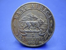 EAST AFRICA ONE SHILLING 1950 / SNIFF'S  ANCIENT COINS T-1